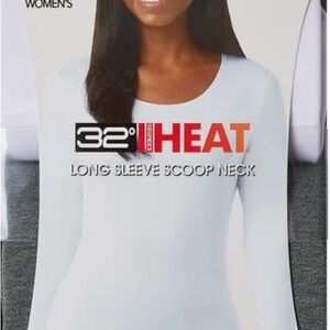 32 Degrees Women's Scoop Neck Long Sleeve Duo
